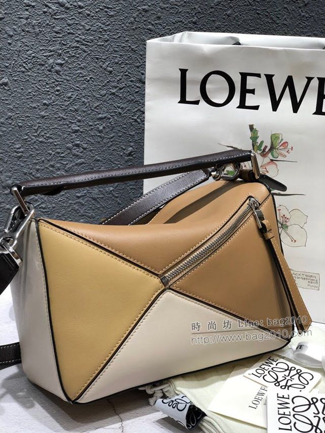 LOEWE經典爆款包包 羅意威小號Puzzle拼接手提斜挎包 10172  tcl1180